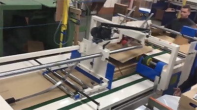 Plegadora encoladora semiautomática