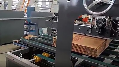 Plegadora y encoladora automática